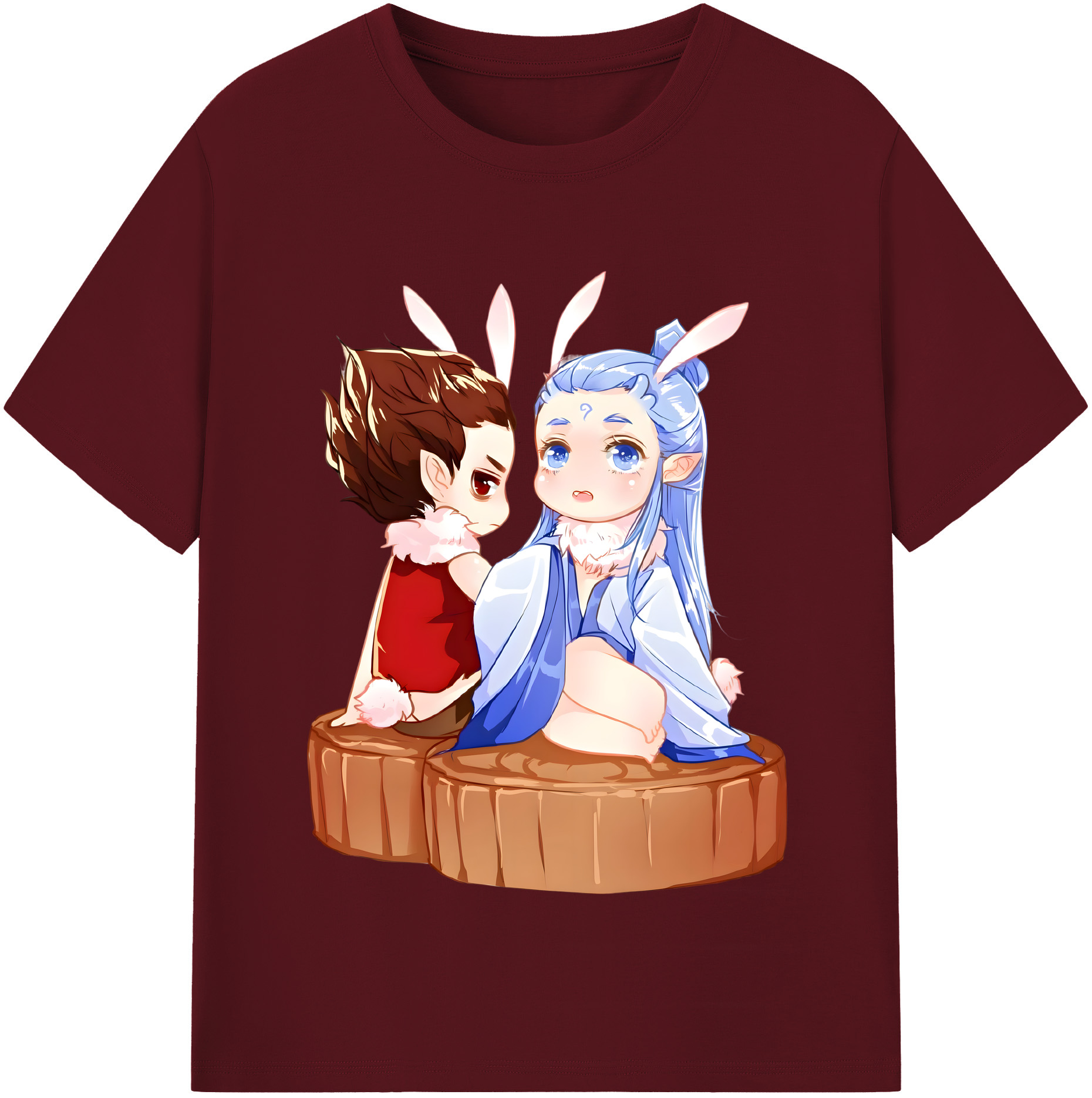 （画像用） Ne Zha 2 ナタ 魔童の大暴れ 綿100％半袖Tシャツ（フロントプリント）